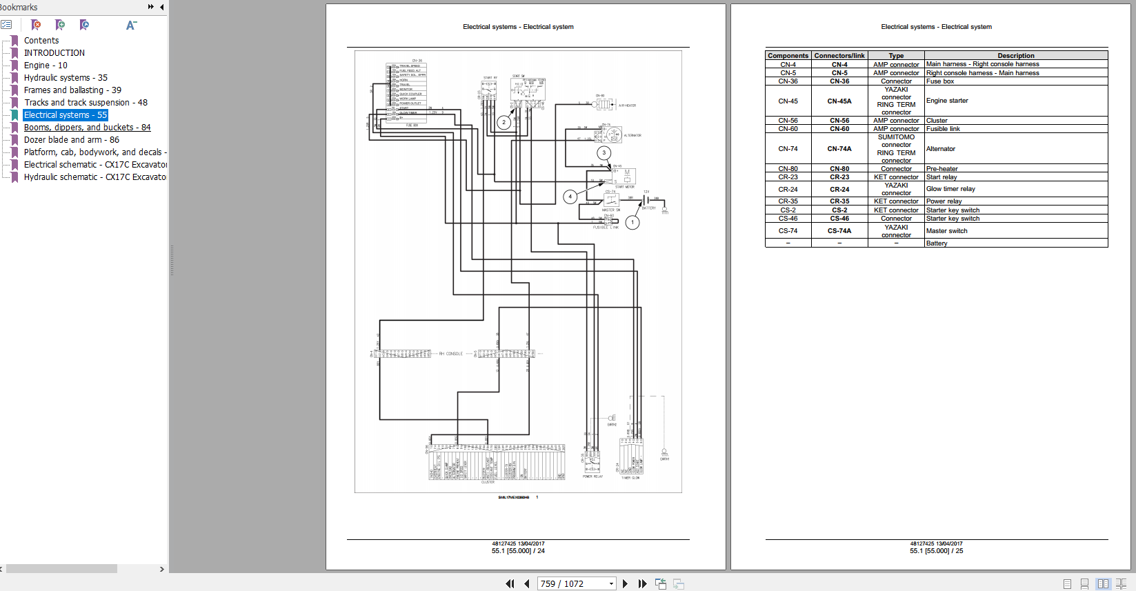 Case Mini Excavator CX17C Service Manual48127425 3