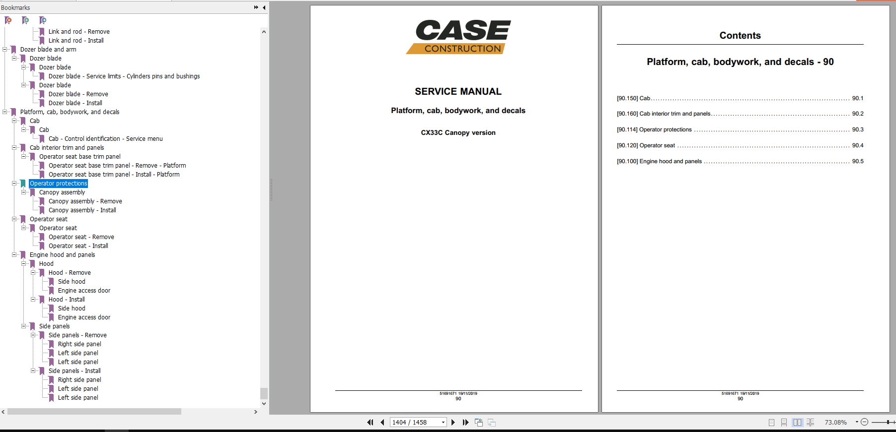 Case Mini Excavator CX33C Service Manual 5