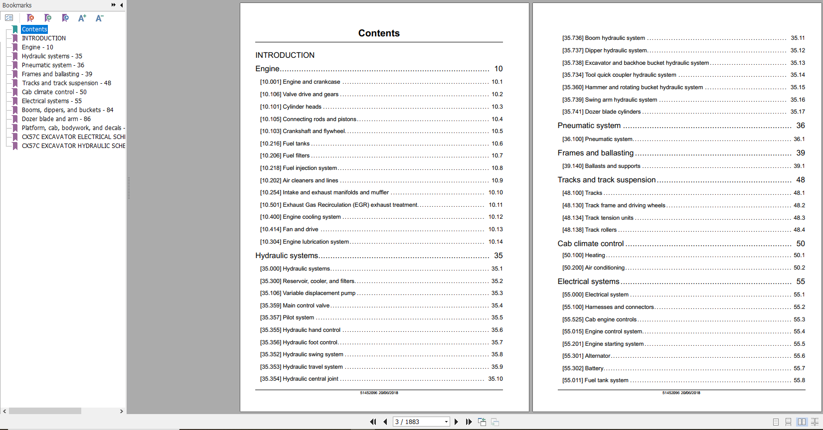 Case Mini Excavator CX57C Service Manual51452080 2