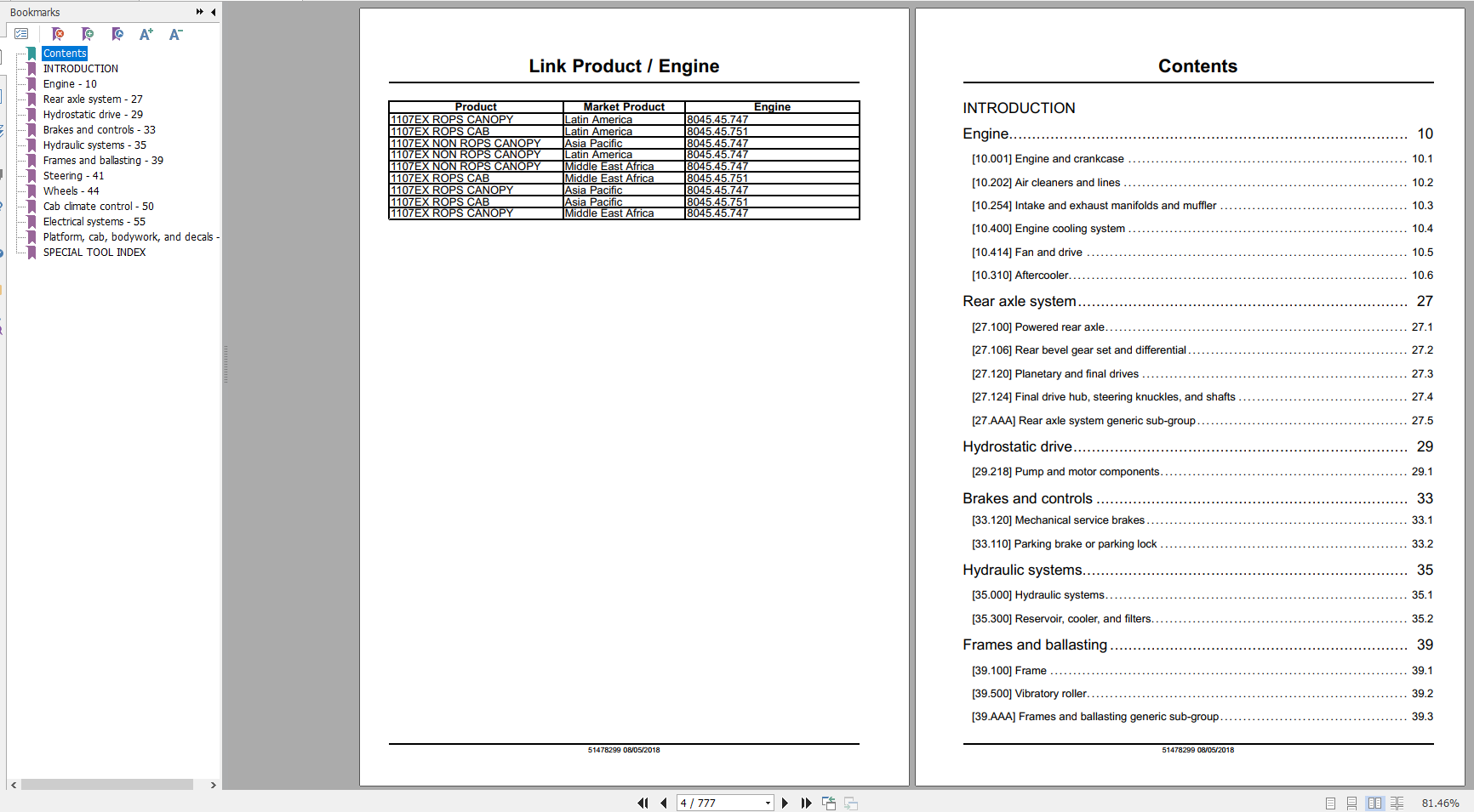 Case Soil Compactor 1107EX Service Manual51478299 23IxyM