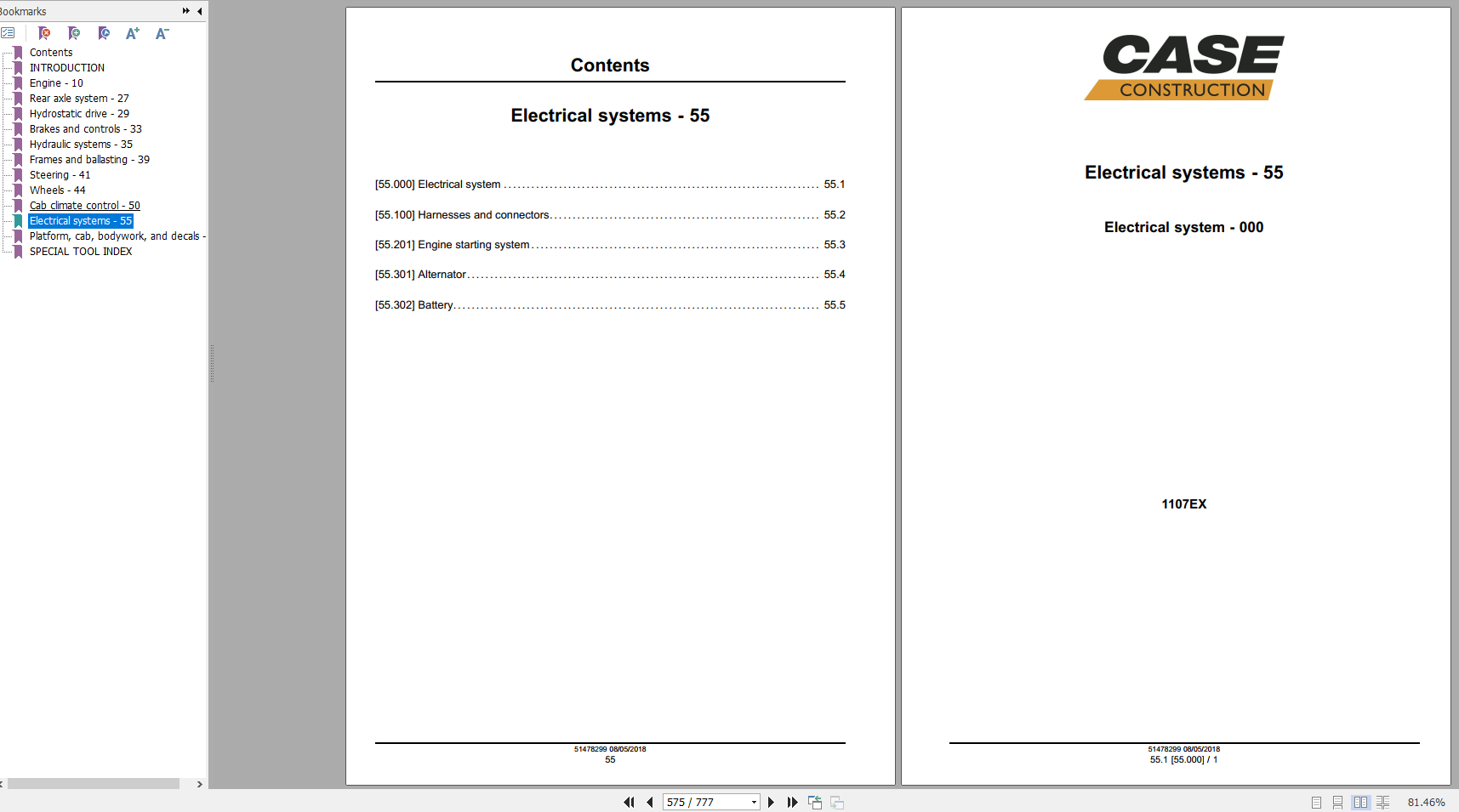 Case Soil Compactor 1107EX Service Manual51478299 4ZDNct