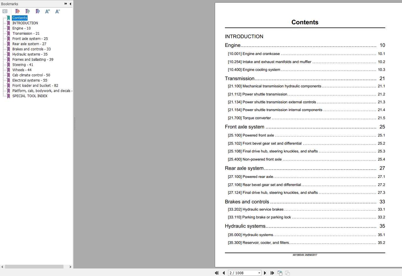 Case Tractor Loader 851EX Service Manual48190549 2