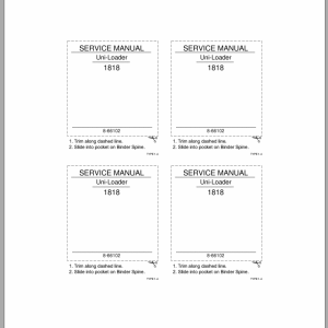 Case Uni Loader 1818 Service Manual8 41040R0 1