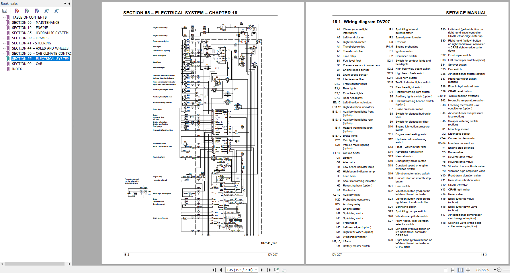 Case Vibratory Roller DV207 Service Manual84555711A 4KIr4