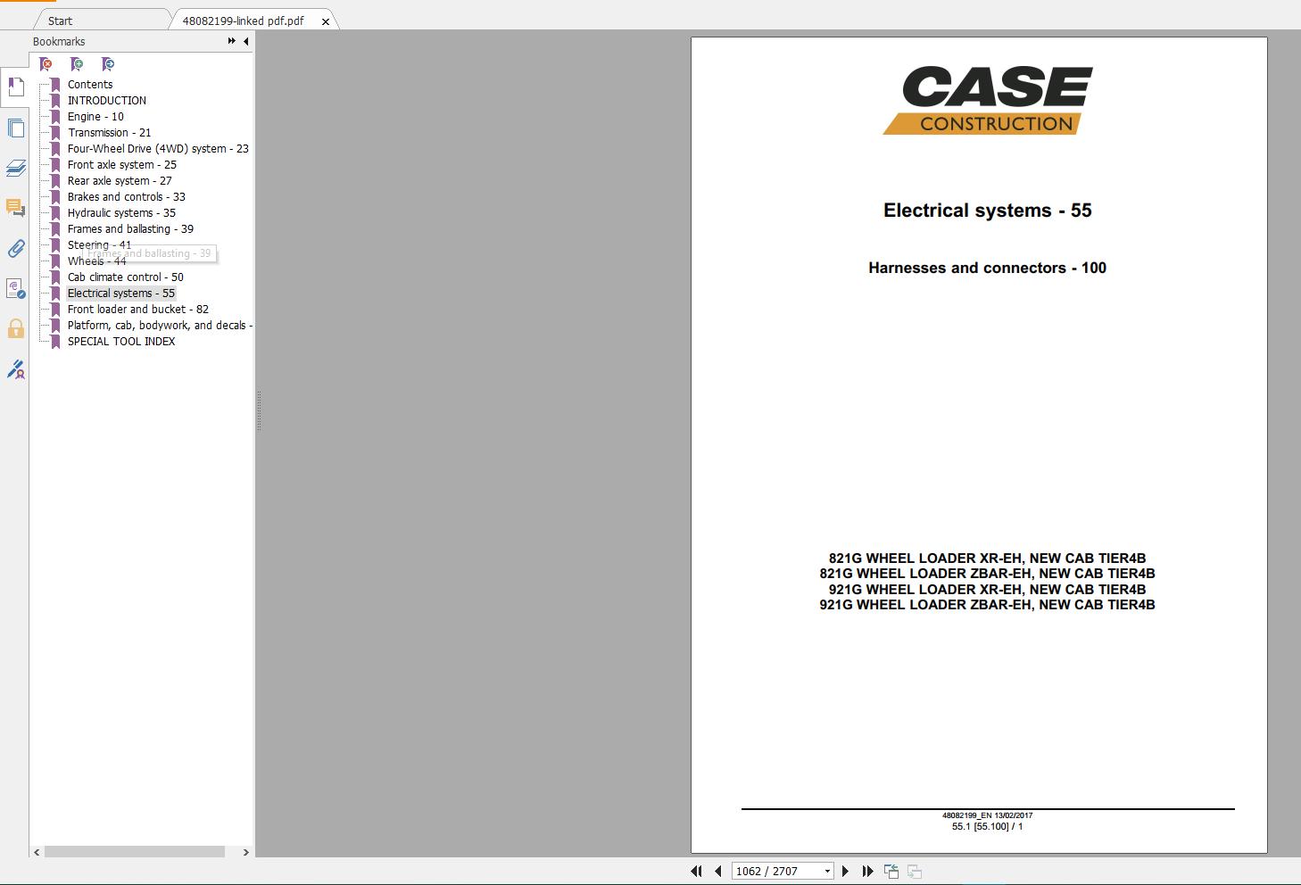 Case Wheel Loader New Model Service Manual Full DVD9