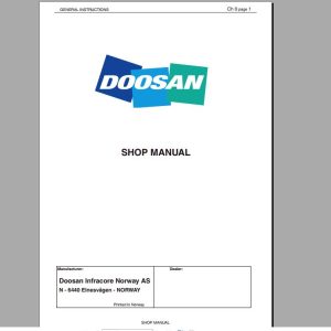 Doosan All Model Full Service Manual DVD1
