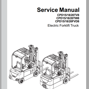 EP Electric Forklift CPD TV Service Part Manual 1