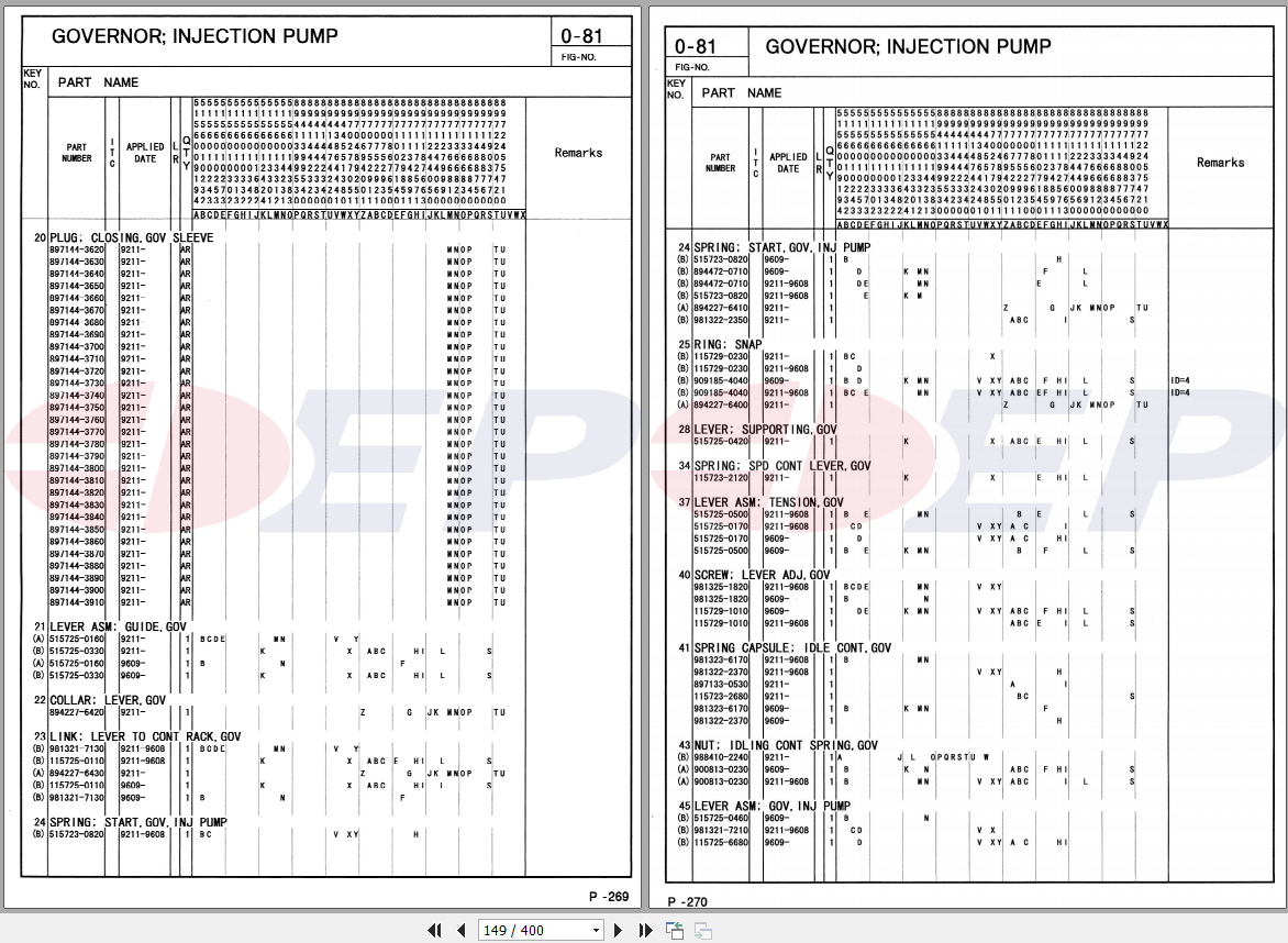 EP Forklift Isuzu Engine Service Part Manual 2