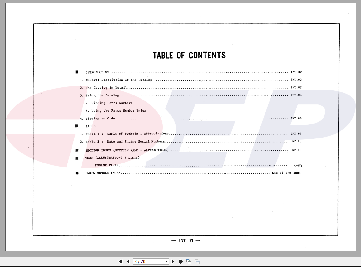 EP Forklift Nissan Engine TD27 Service Part Manual 2 1