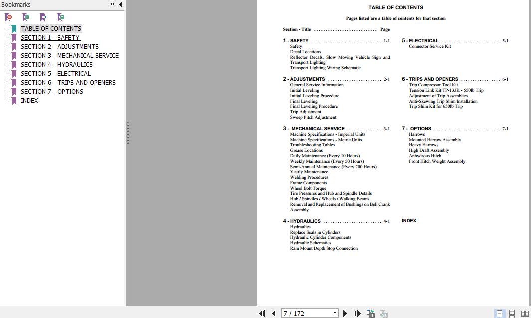 Flexicoil 340 Chisel Plow Service Manual87053715 2