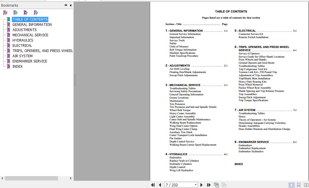 Flexicoil 5000 Air Drill Service ManualDR 015V2 2