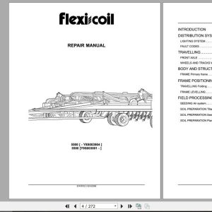 Flexicoil 5500 Air Hoe Drill Repair Manual87478703 2