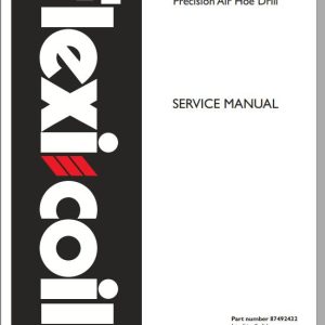Flexicoil PD5700 Precision Air Hoe Drill Repair Manual87492432 1