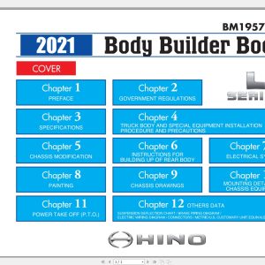 HINO TRUCK L Series 2021 Body Builder BookBM1957A6USA 1