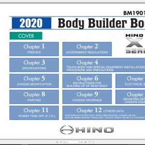 HINO Truck XL Series 2020 Body Builder BookBM1901B6USA 1