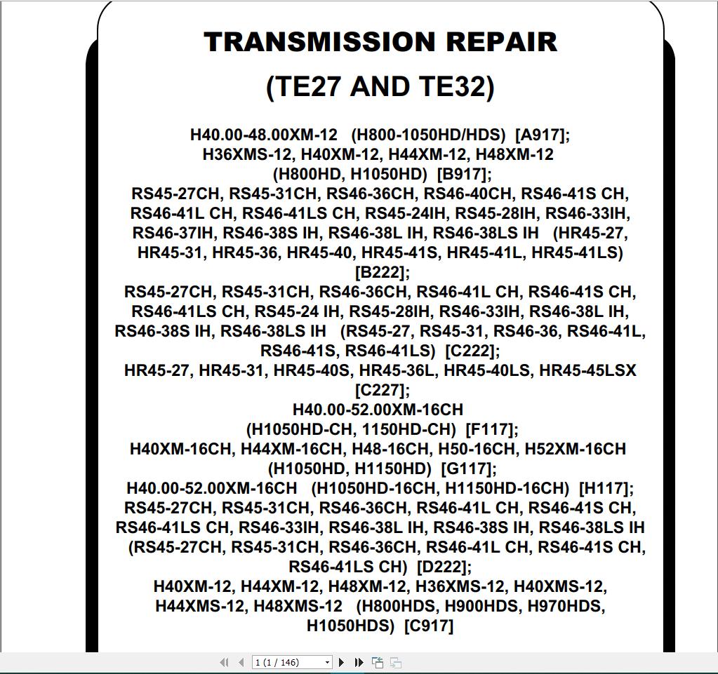Hyster Forklift Class 5 Internal Combustion Engine Trucks Repair Manuals7 1