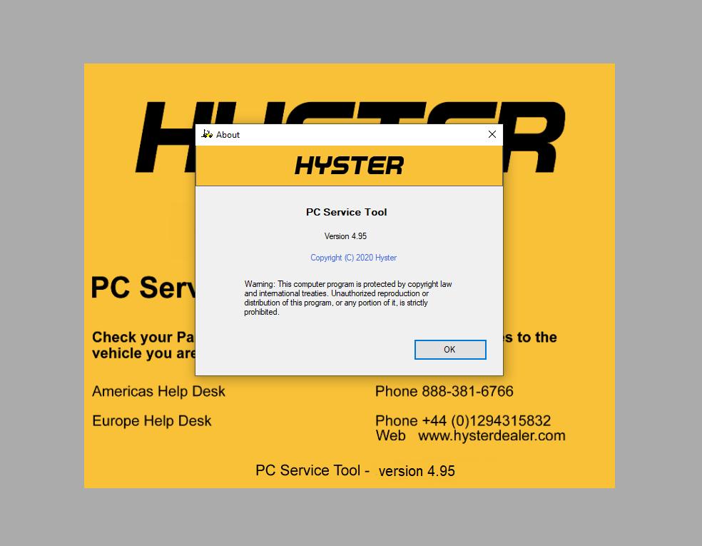 Hyster Yale PC Service Tool v495 042020 Unlocked3