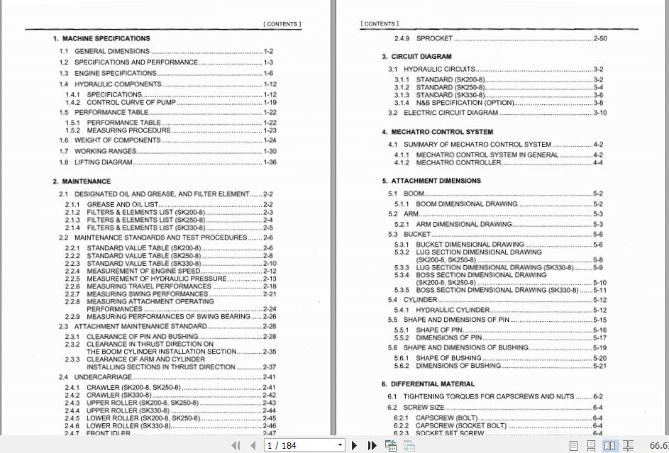 Kobelco Hydraulic Excavator SK200 Service ManualsS7YO00809ZE01 1