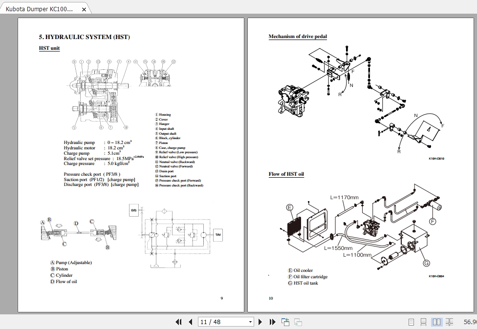 Kubota Dumper KC70K100HD Workshop Manual 4