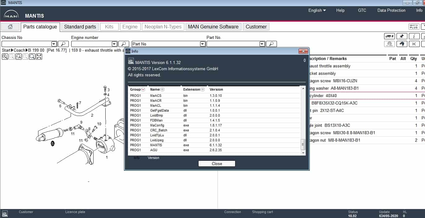 MAN Mantis v634 EPC 052020 Spare Parts Catalog 13