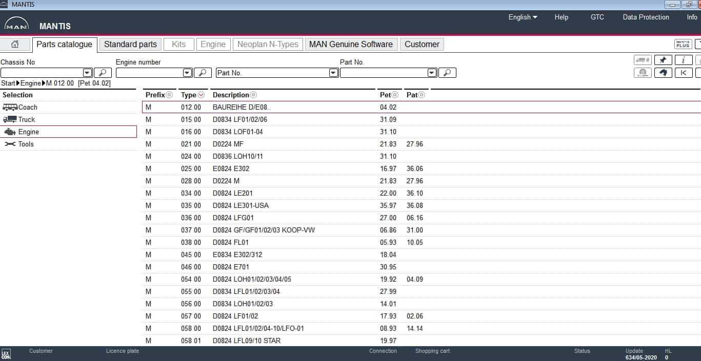 MAN Mantis v634 EPC 052020 Spare Parts Catalog 18