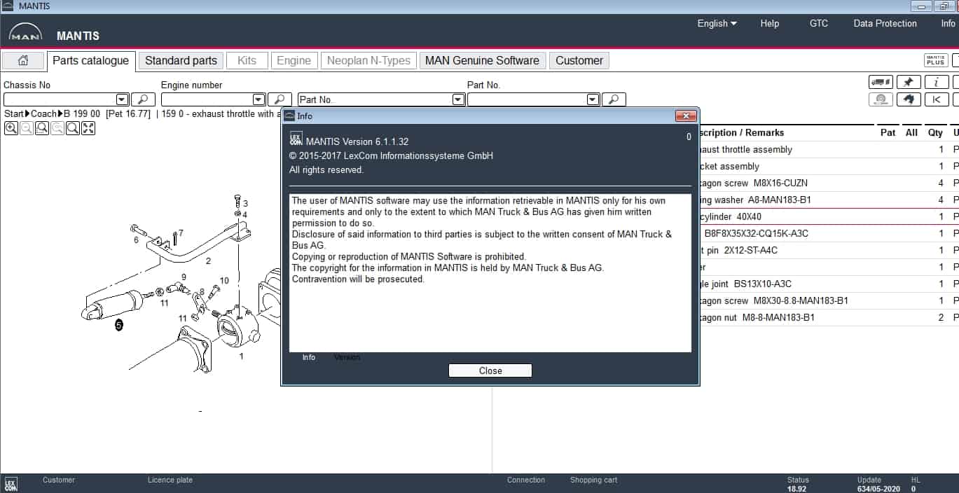 MAN Mantis v634 EPC 052020 Spare Parts Catalog 7