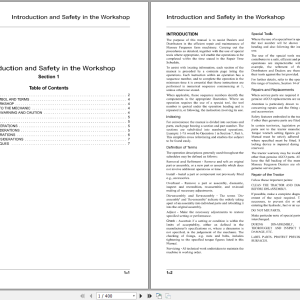 Massey Ferguson Tractor MF 3600 Workshop Service Manual 1