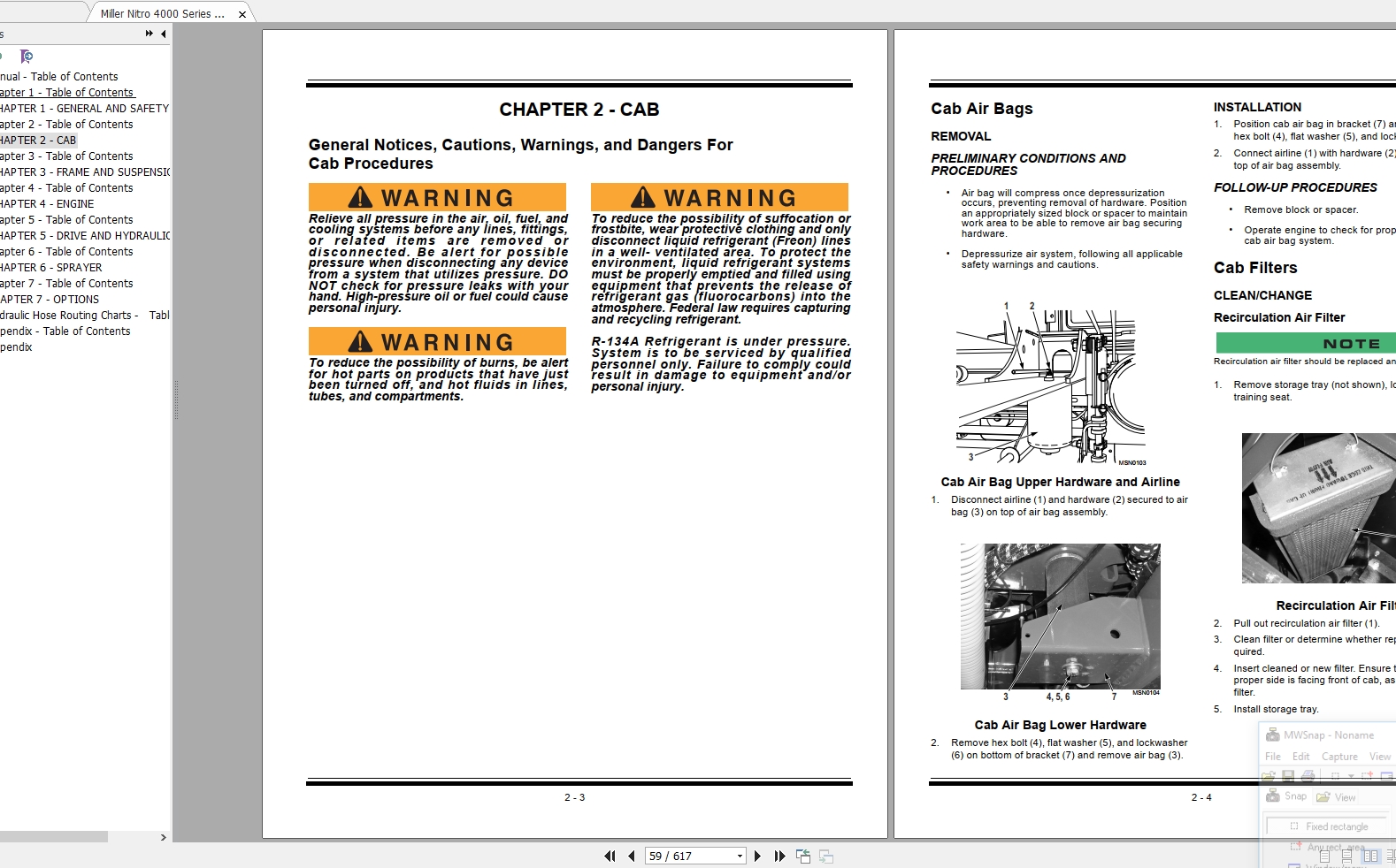 Miller Nitro 4000 Series Sprayer Maintenance Repair Manual2147116 2