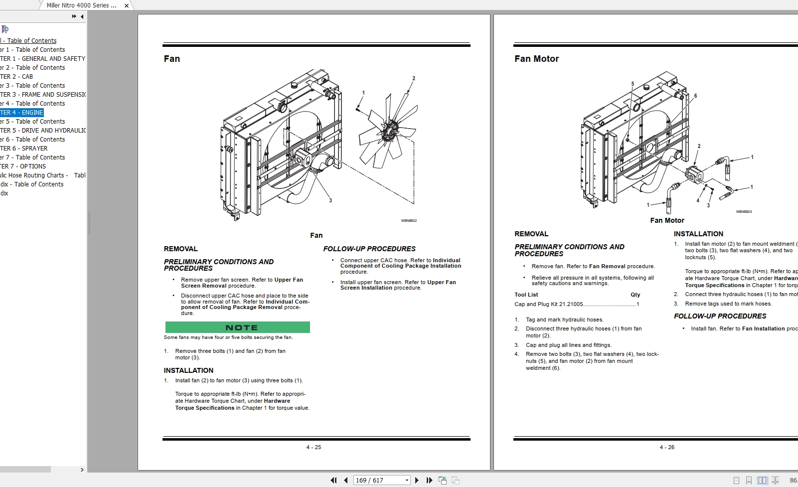 Miller Nitro 4000 Series Sprayer Maintenance Repair Manual2147116 3 1