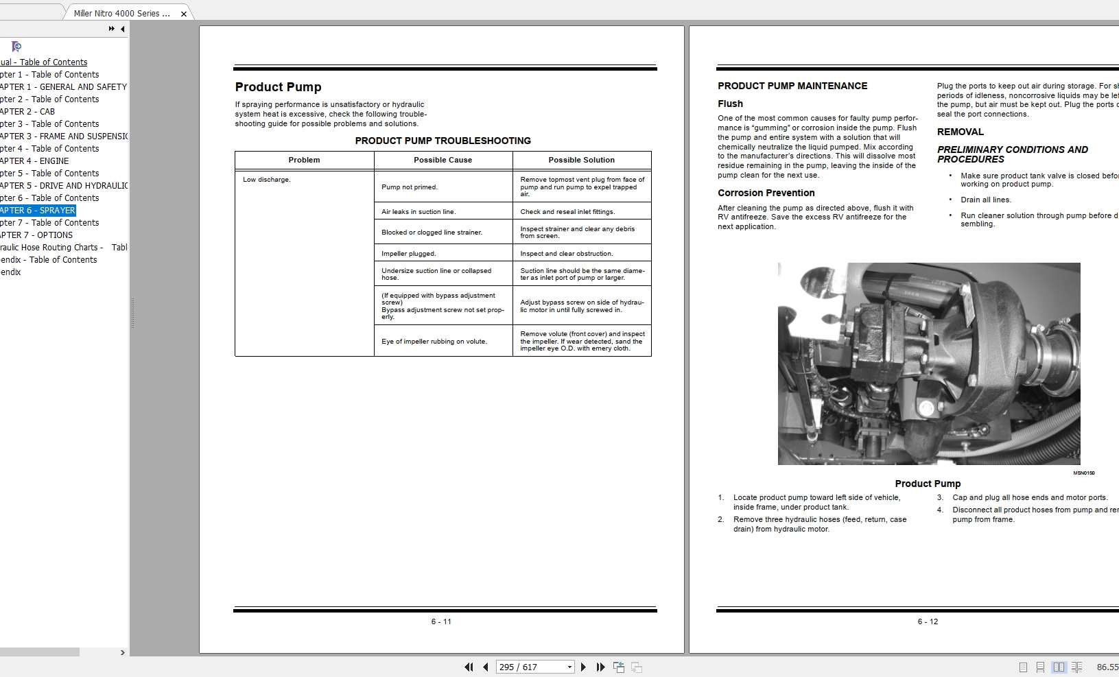 Miller Nitro 4000 Series Sprayer Maintenance Repair Manual2147116 5