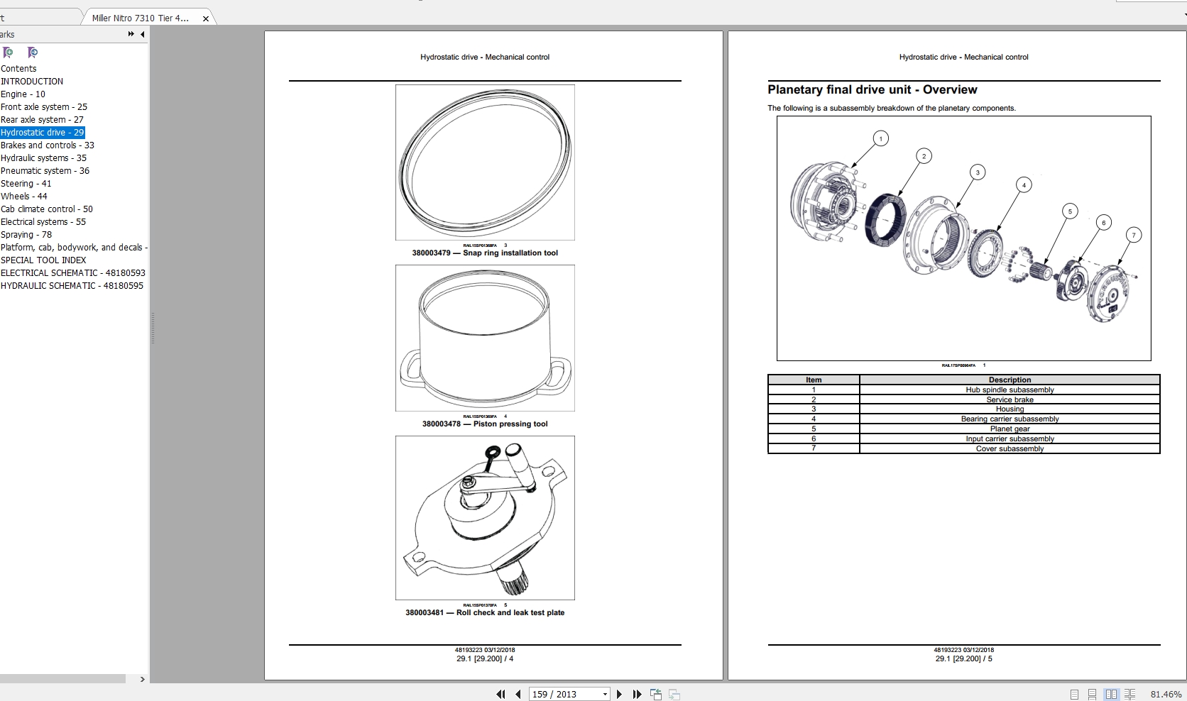 Miller Nitro 7310 Tier 4Bfinal Sprayer Service Manual48193223 2