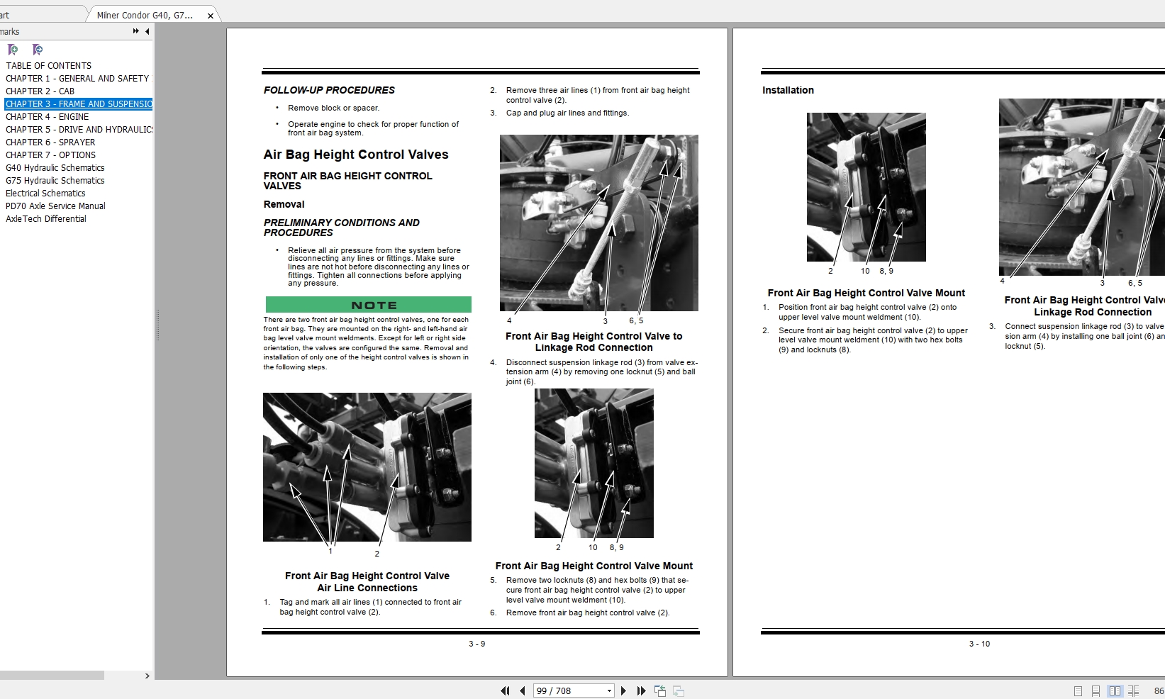 Milner Condor G40 G75 Maintenance Repair Manual44 22547 2