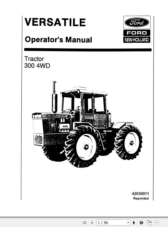 New Holland 300 4WD Tractors Service Manual42030011 1