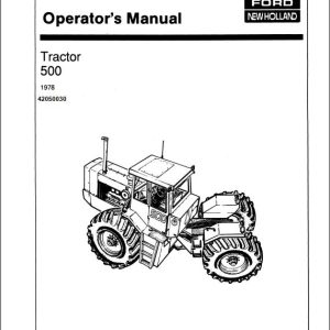 New Holland 500 Tractors Operators Manual42050030 1