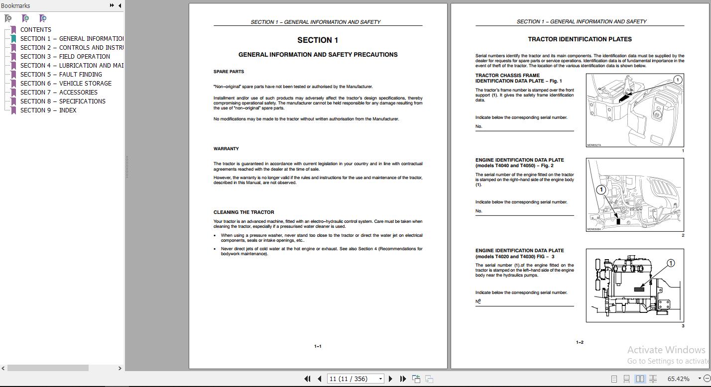 New Holland T4020 T4030 T4040 T4050 Deluxe Supersteer Tractor Operators Manual47394589 2