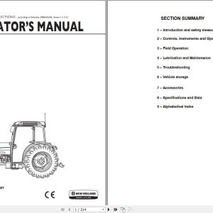 New Holland T4030F T4040F T4050F Tractor Operators Manual47374857 1