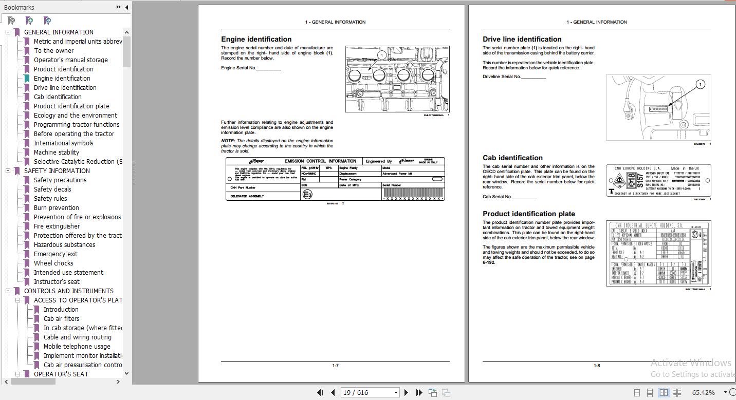 New Holland T7230 T7245 T7260 T7270 AutoCommand Tier 4Bfianl Sidewinder II Tractor Operators Manual48072433 2