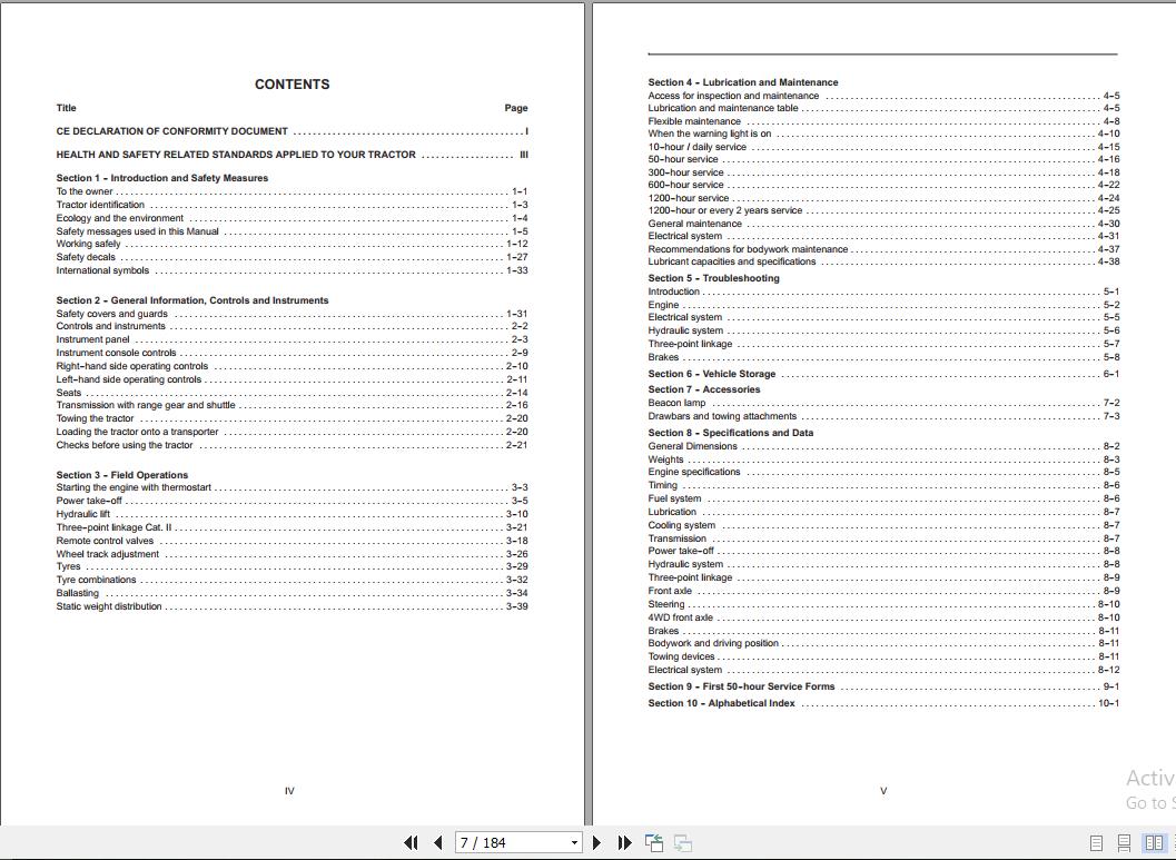 New Holland TD350 Tractor Operators Manual47376814 2