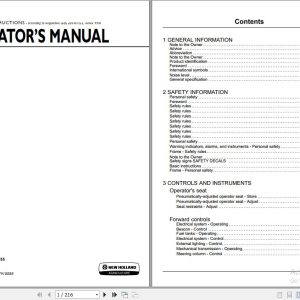 New Holland TD350 Tractor Operators Manual48153455 1