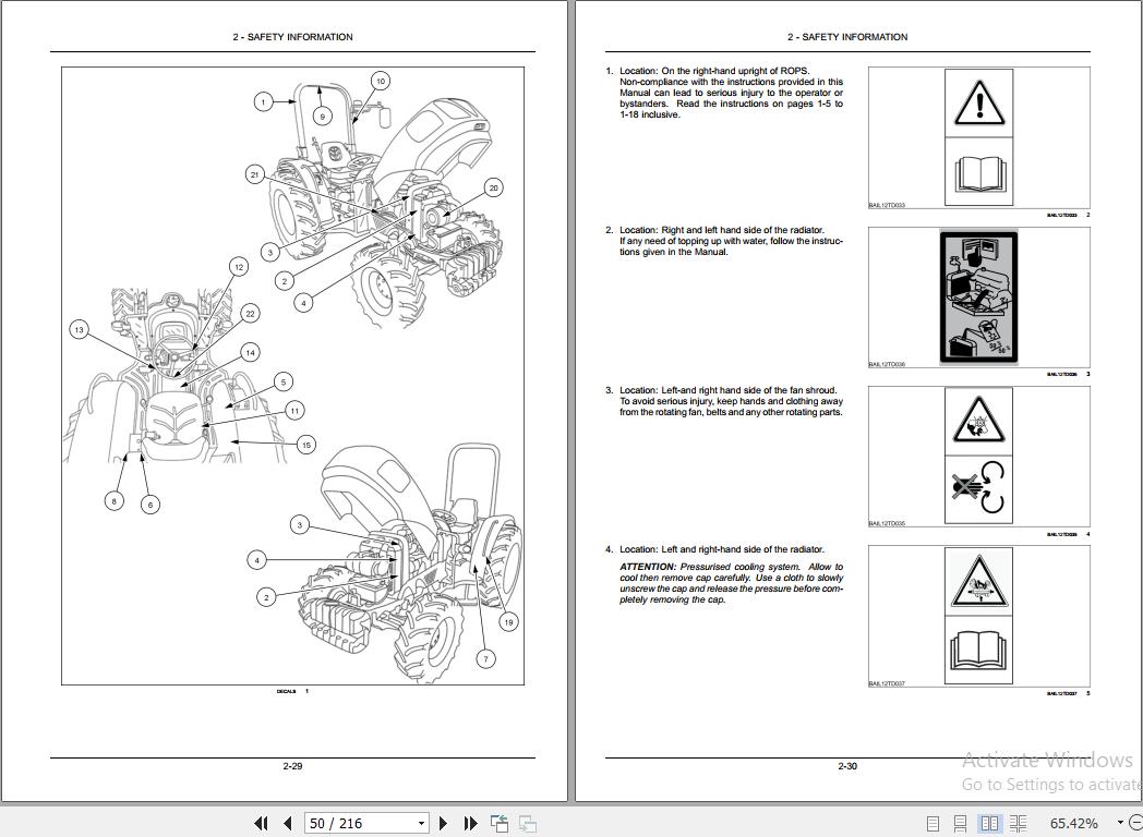 New Holland TD350 Tractor Operators Manual48153455 2
