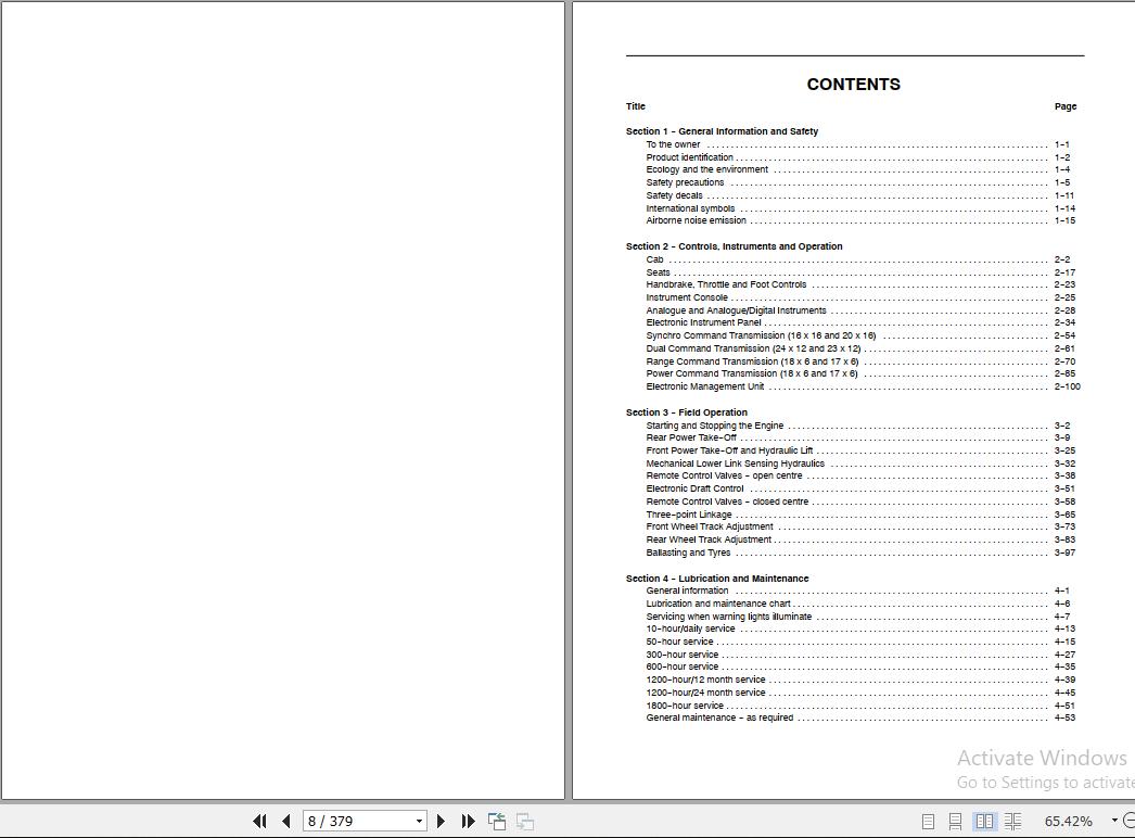 New Holland TM Tractor Operators Manual6045326100 2