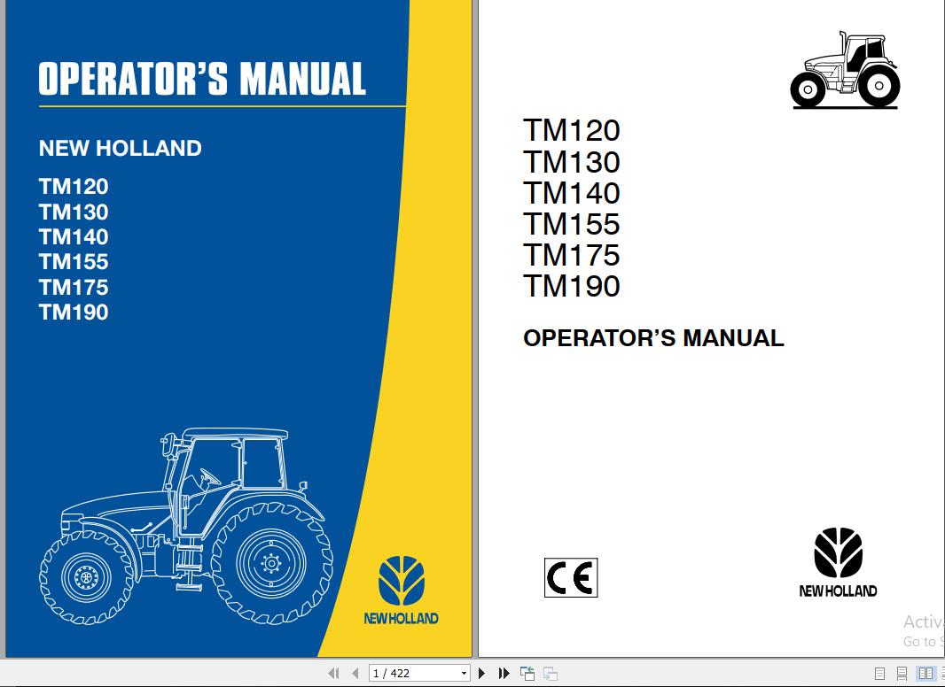 New Holland TM Tractor Operators Manual82998443 1
