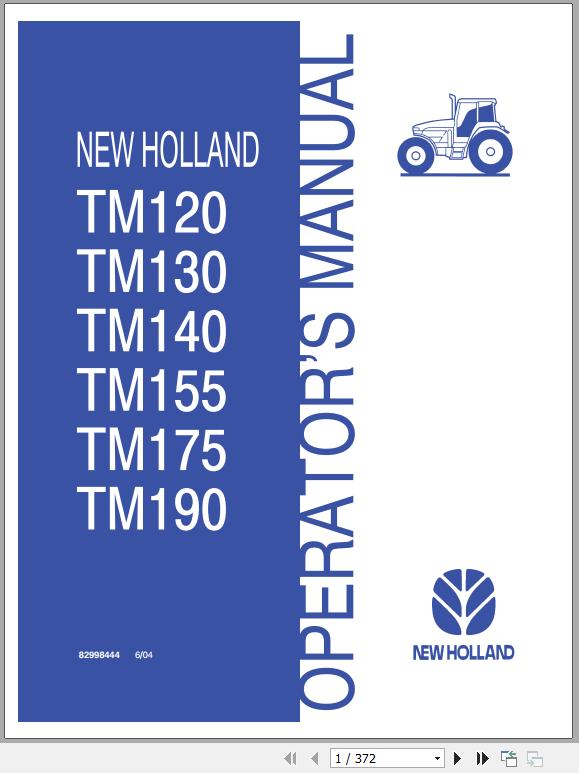 New Holland TM Tractor Operators Manual82998444 1
