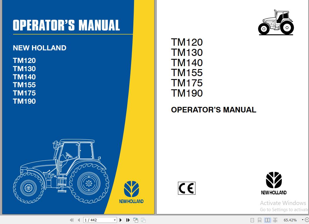 New Holland TM Tractor Operators Manual82999262 1
