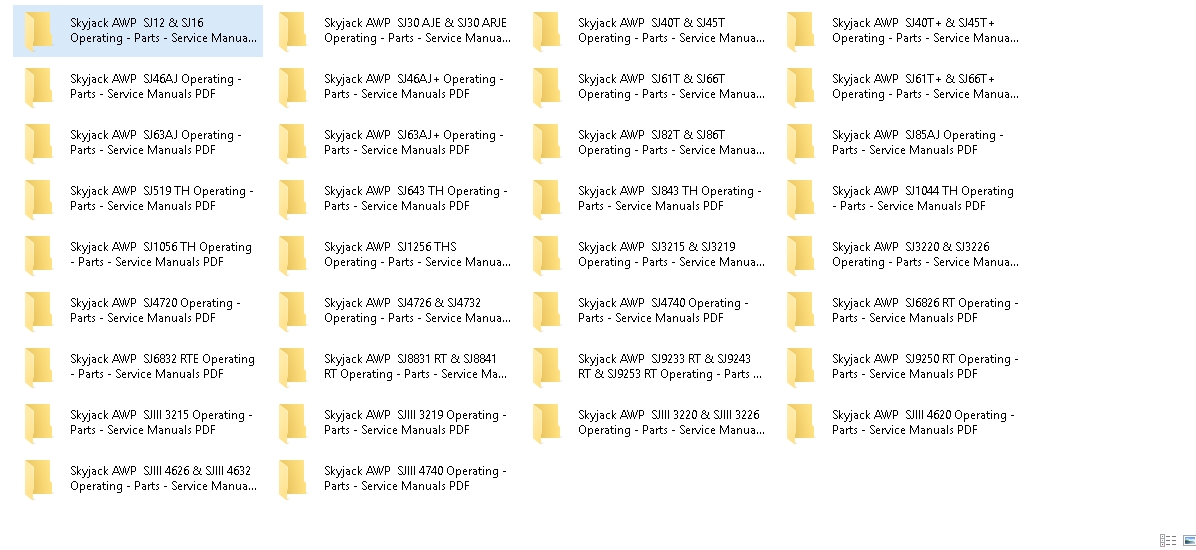 Skyjack AWP All Models 2020 Documentation PDF 1 1
