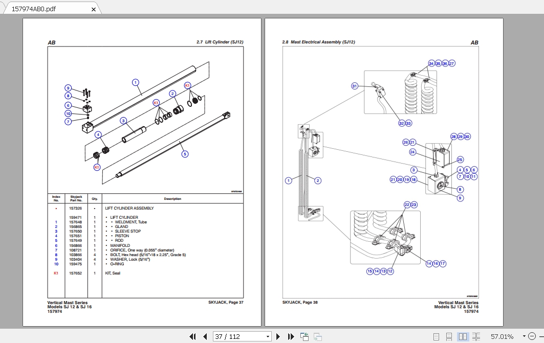 Skyjack AWP All Models 2020 Documentation PDF 6 1