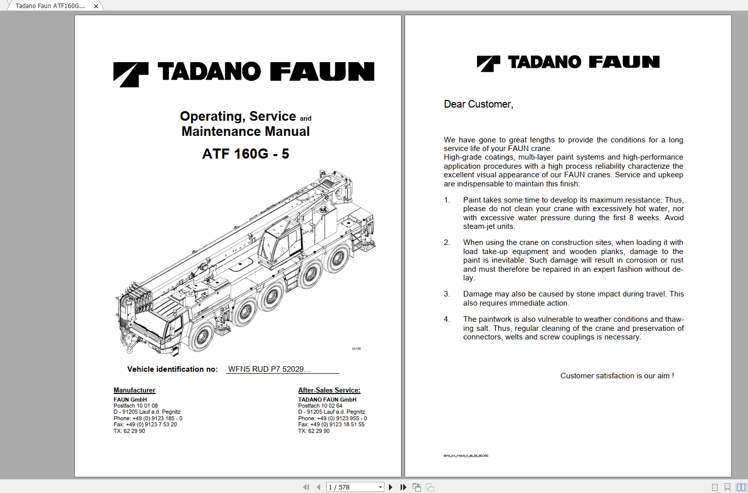 Tadano Mobile Crane ATF 160G 5 Service Manuals (1)