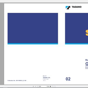 Tadano Crane GR 1450EX 2S1 2E Service ManualsFE5002 1