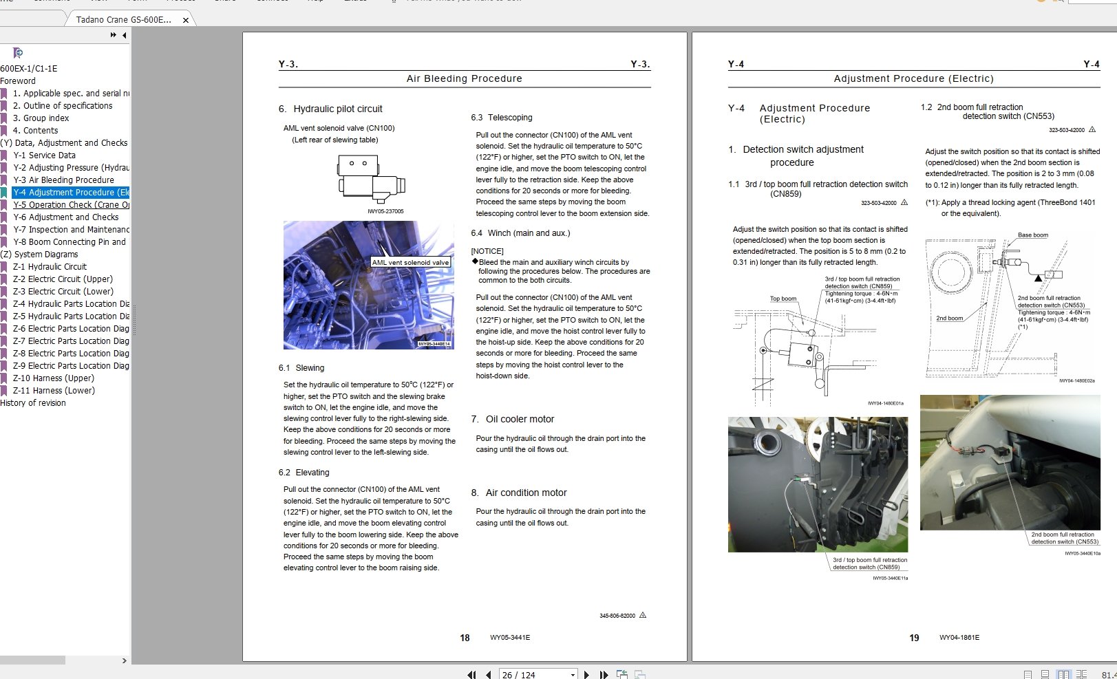 Tadano Crane GS 600EX 1C1 1E Circuit Diagram Data291124 2