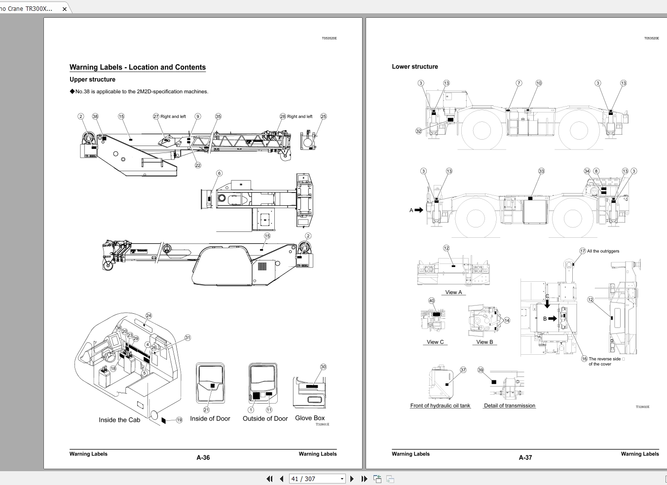 Tadano Crane TR 300XL 4 Operation Maintenance Manual 2